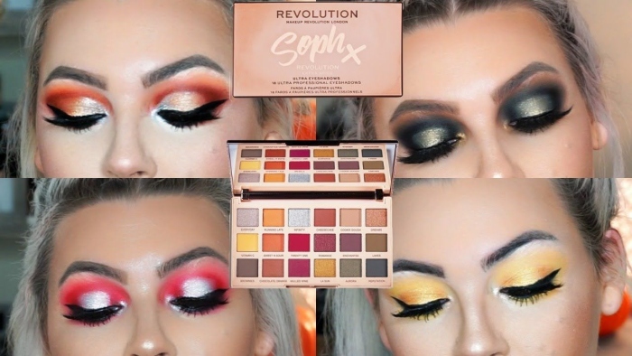 Makeup Revolution, REVOLUTION X SOPH EXTRA SPICE Eyeshadow Pallet
 ميك اب رفليوشن، ايشدو